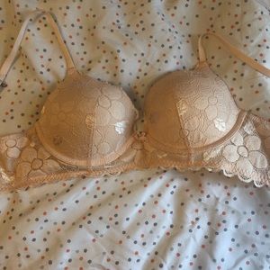 Peach Aerie Lace Bra